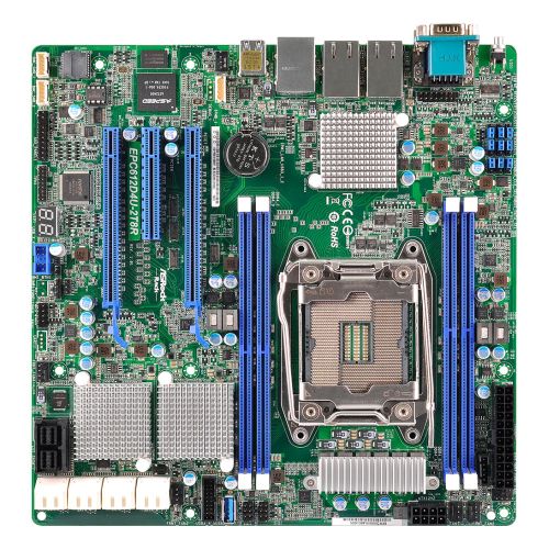 Asrock Rack EPC612D4U Server Board, Intel C612, 2011, Micro ATX, Dual GB LAN, IPMI LAN, Serial Port