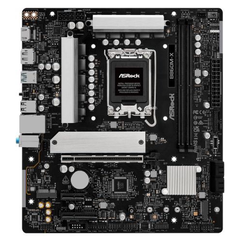 Picture of Asrock B860M-X, Intel B860, 1851, Micro ATX, 2 DDR5, HDMI, DP, 2.5G LAN, 2x M.2