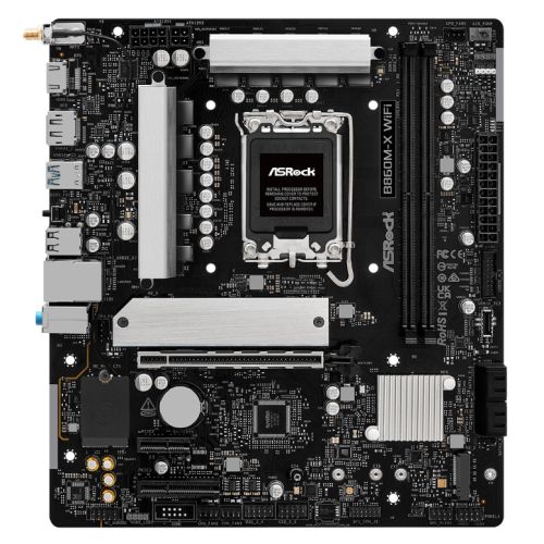 Picture of Asrock B860M-X WIFI, Intel B860, 1851, Micro ATX, 2 DDR5, HDMI, DP, Wi-Fi 6E, 2.5G LAN, 2x M.2