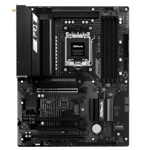 Picture of Asrock X870 PRO-A WIFI, AMD X870, AM5, ATX, 4 DDR5, HDMI, 2 USB4, Wi-Fi 7, 2.5G LAN, 3x M.2