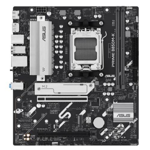 Picture of Asus PRIME B850M-K, AMD B850, AM5, Micro ATX, 2 DDR5, HDMI, DP, 2.5G LAN, 2x M.2