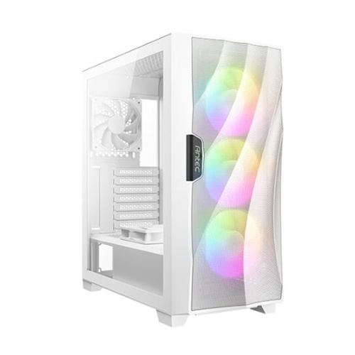 Antec DF700 FLUX RGB Gaming Case w/ Glass Window, ATX, No PSU, 5 x Fans (3 Front ARGB), Advanced Ventilation, White