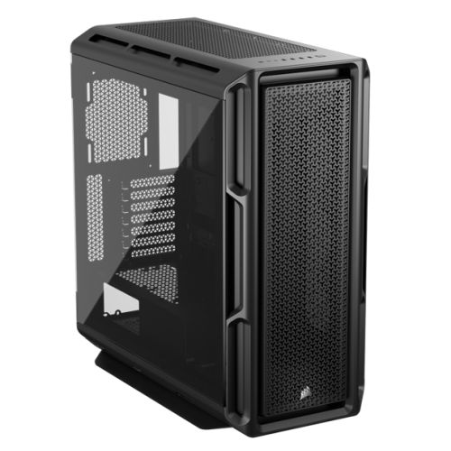 Picture of Corsair 5000T Gaming Case w/ Glass Side, E-ATX, No Fans, USB-C, Asus BTF Compatible, Black
