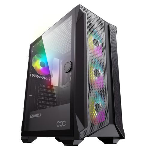 Photograph of zero-0374-GameMax Brufen C1 COC ARGB Gaming Case w/ Glass Window