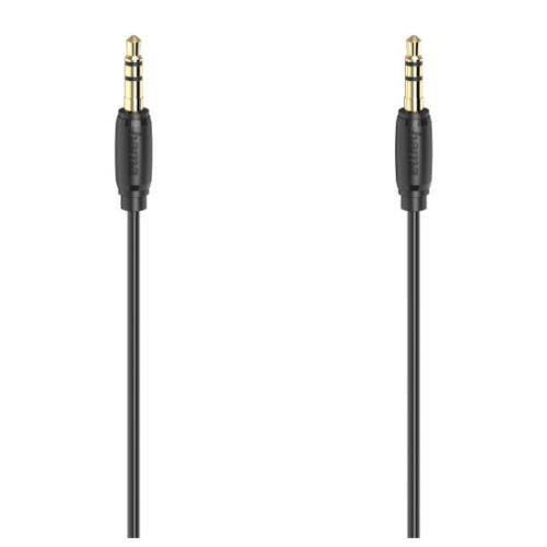 Picture of Hama 3.5mm Jack Stereo Cable, Male to Male, Gold-Plated, Ultra-thin, 3 Metre