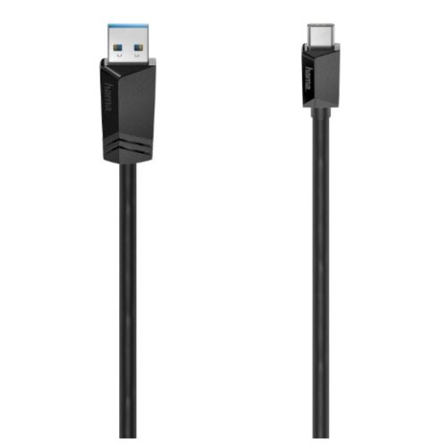 Picture of Hama USB-A to USB-C Cable, USB 3.2 Gen1, 0.25 Metre, Black