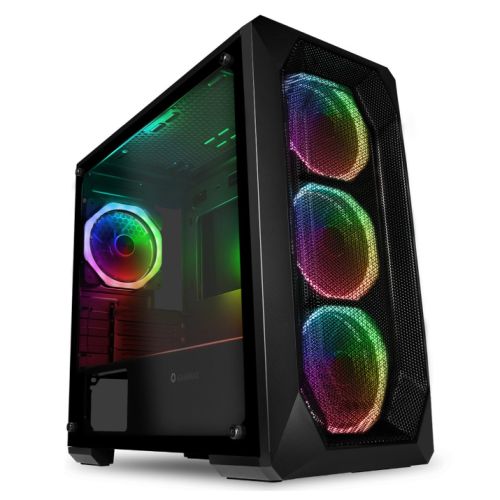 Photograph of zero-0385-GameMax Kamikaze Pro ARGB Gaming Case w/ Glass Window