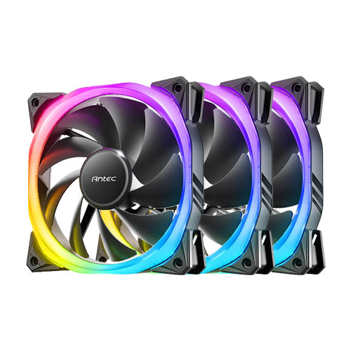Photograph of zero-0439-Antec Fusion 12cm PWM ARGB Case Fans x3