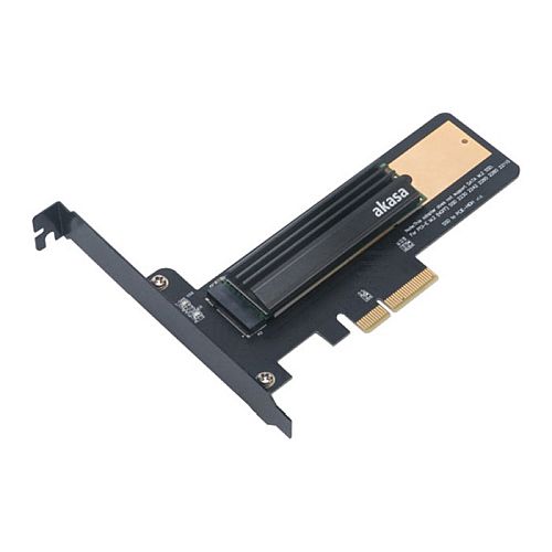 Photograph of zero-1092-Akasa M.2 SSD to PCIe Adapter Card w/ Heatsink