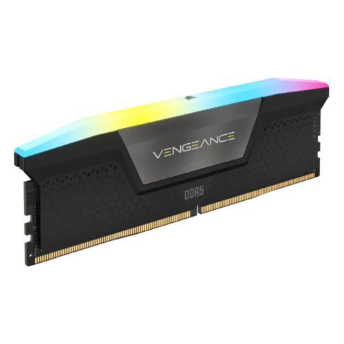 Picture of Corsair Vengeance RGB 16GB, DDR5, 6000MHz, CL40, 1.35V, PMIC, AMD EXPO & Intel XMP 3.0, Black, DIMM Memory, OEM (Anti Static Bag)