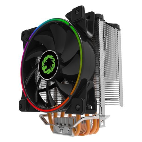 Photograph of zero-0741-GameMax Gamma 500 Rainbow ARGB Heatsink & Fan