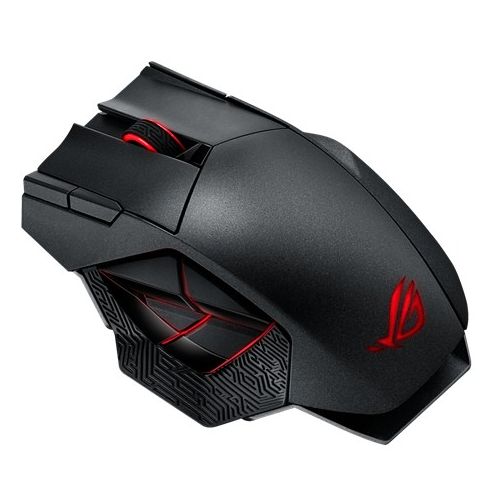 Asus ROG Spatha Gaming Mouse, Wired/Wireless, 8200 DPI, 12 Programmable Buttons, RGB LED