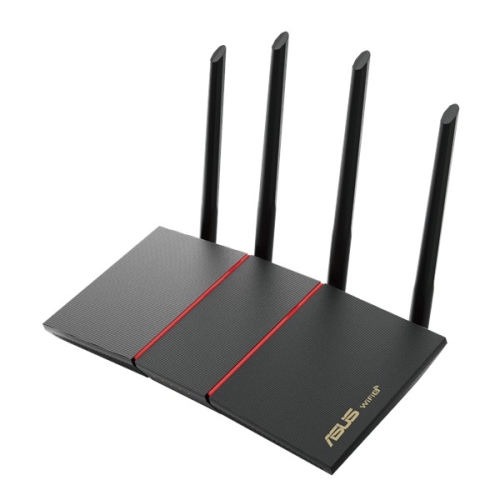 Asus (RT-AX55) AX1800 (1201+574Mbps) Wireless Dual Band Wi-Fi 6 Router, MU-MIMO & OFDMA, 802.11ax, AiMesh Compatible
