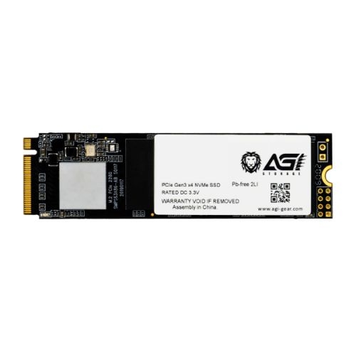 AGI 1TB AI198 M.2 NVMe SSD, M.2 2280, PCIe3, Intel TLC NAND, R/W 2000/1699 MB/s, 213K/24K IOPS