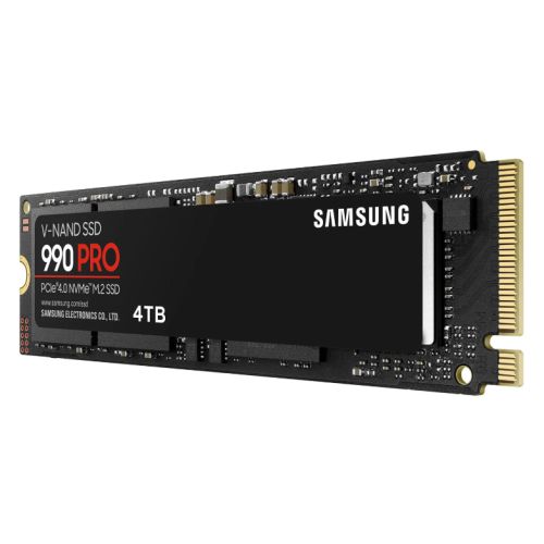 Picture of Samsung 4TB 990 PRO M.2 NVMe SSD, M.2 2280, PCIe 4.0, V-NAND, R/W 7450/6900 MB/s, 1600K/1550K IOPS