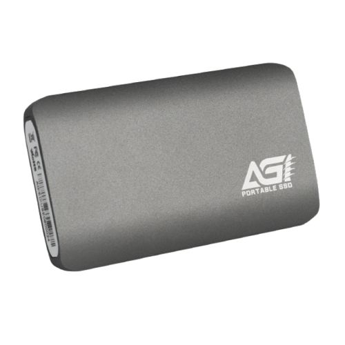 AGI ED138 2TB M.2 SATA External SSD, USB 3.2 Gen2 Type-C, Aluminium, USB-C to USB-A cable included