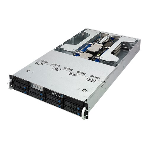 Asus (ESC4000 G4) 2U Rack-Optimised Barebone Server, Intel C621, Dual Socket 3647, 16x DDR4, 8 Bay Hot-Swap, 1+1 1600W Platinum PSU