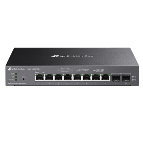 Picture of TP-LINK (SG2210XMP-M2) Omada 8-Port 2.5GBASE-T and 2-Port 10GE SFP+ Smart Switch with 8-Port PoE+