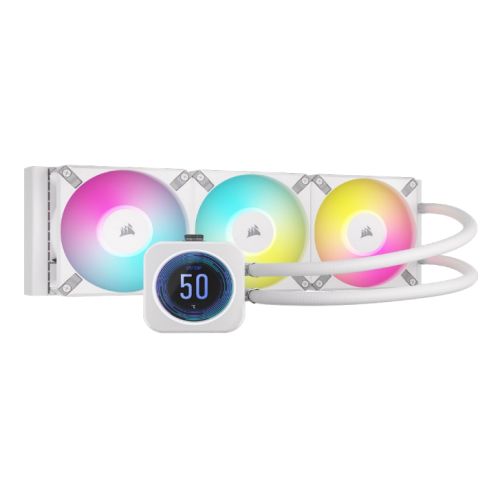 Photograph of zero-0643-Corsair H150i ELITE LCD XT 360mm RGB Liquid CPU Cooler