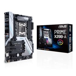 Asus PRIME X299-A, Intel X299, 2066, ATX, NVME RAID, SLI/XFire, RGB Lighting, M.2 Motherboards