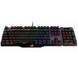 Asus ROG CLAYMORE Mechanical Gaming Keyboard, Brown Cherry MX RGB, Fully Programmable Keys, Aura Sync, Detachable Numpad Keyboards