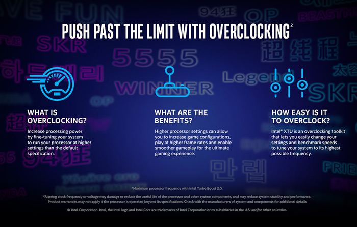 Push the limit with overclocking
