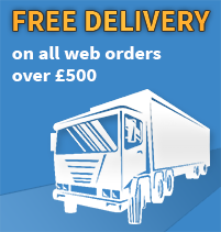 Free shipping on any orders over 500 Inc VAT