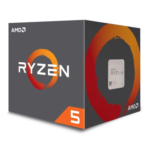 AMD Ryzen 5 2600 CPU with Wraith Cooler, AM4, 3.4GHz (3.9 Turbo), 6-Core, 65W, 19MB Cache, 12nm, 2nd Gen, No Graphics, Pinnacle Ridge