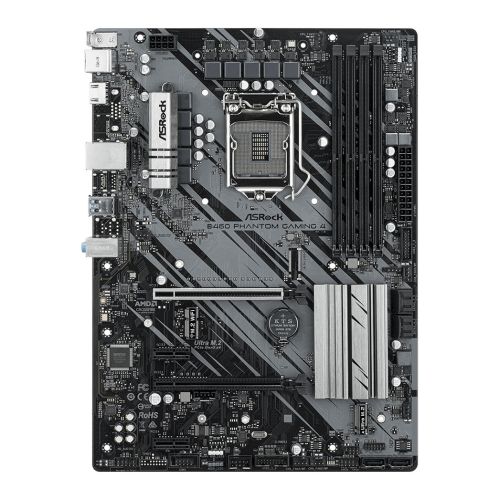 Asrock B460 PHANTOM GAMING 4, Intel B460, 1200, ATX, 4 DDR4, XFire, HDMI, M.2