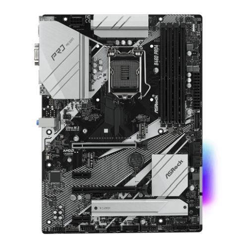 Asrock B460 PRO4, Intel B460, 1200, ATX, 4 DDR4, XFire, VGA, HDMI, M.2