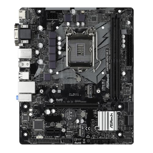 Asrock H410M-HDV/M.2, Intel H410, 1200, Micro ATX, 2 DDR4, VGA, DVI, HDMI, M.2