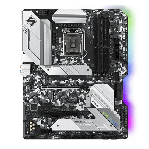 Asrock H470 STEEL LEGEND, Intel H470, 1200, ATX, 4 DDR4, XFire, HDMI, DP, 2.5G LAN, RGB Lighting, M.2