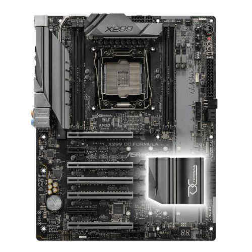 Asrock X299 OC FORMULA, Intel X299, 2066, ATX, 4 DDR4, SLI/XFire, Dual GB LAN, RGB Lighting