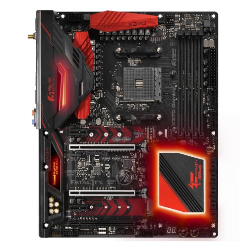 Asrock X370 PROFESSIONAL GAMING, AMD X370, AM4, ATX, 4 DDR4, XFire/SLI, Wi-Fi, Dual LAN (1 x 5GB), RGB Lighting