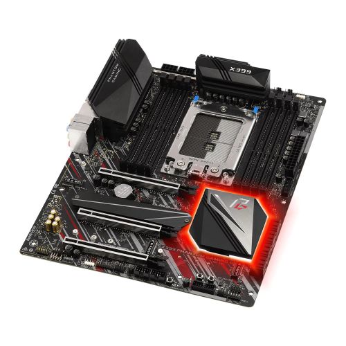 Asrock X399 PHANTOM GAMING 6, AMD X399, TR4, ATX, 8 DDR4, XFire/SLI, 2.5GB LAN, RGB Lighting, M.2