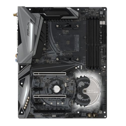 Asrock X470 TAICHI ULTIMATE, AMD X470, AM4, ATX, DDR4, HDMI, SLI/XFire, Wi-Fi, 10GB LAN, RGB Lighting, M.2