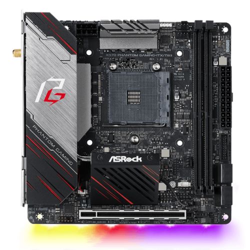 Asrock X570 PHANTOM GAMING-ITX/TB3, AMD X570, AM4, Mini ITX, HDMI, DP, Wi-Fi, PCIe4, RGB Lighting, Thunderbolt 3