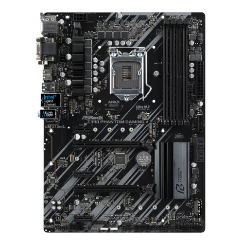 Asrock Z390 PHANTOM GAMING 4, Intel Z390, 1151, ATX, DDR4, CrossFire, VGA, DVI, HDMI, RGB Lighting, M.2