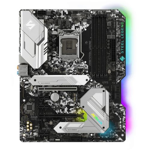 Asrock Z390 STEEL LEGEND, Intel Z390, 1151, ATX, XFire, HDMI, DP, USB 3.2, RGB Lighting, Rock-Solid Durability, M.2