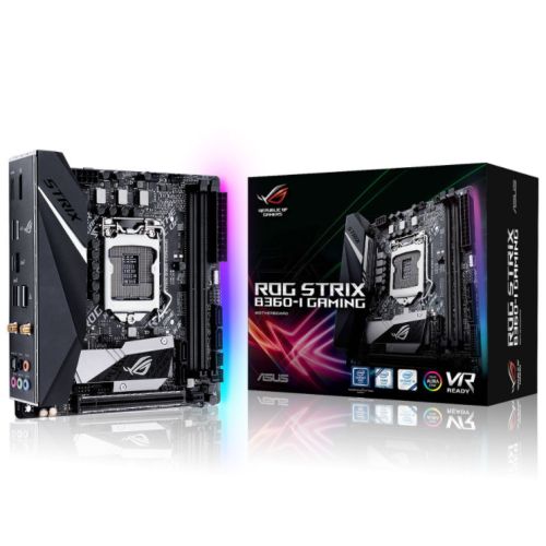 Asus ROG STRIX B360-I GAMING, Intel B360, 1151, Mini ITX, DDR4, HDMI, DP, Wi-Fi, RGB Lighting, M.2