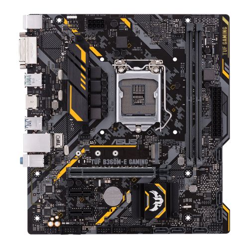 Asus TUF B360M-E GAMING, Intel B360, 1151, Micro ATX, DDR4, DVI, HDMI, RGB Lighting, M.2