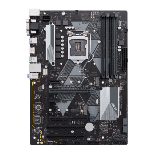 Asus PRIME B360-PLUS, Intel B360, 1151, ATX, DDR4, VGA, DVI, HDMI, XFire, LED Lighting, M.2