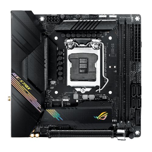 Asus ROG STRIX B460-I GAMING, Intel B460, 1200, Mini ITX, 2 DDR4, HDMI, DP, AX Wi-Fi, M.2