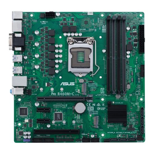 Asus PRO B460M-C/CSM - Corporate Stable Model, Intel B460, 1200, Micro ATX, 4 DDR4, VGA, HDMI, 2 DP, COM Port, LPC Header, M.2