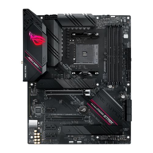 Asus ROG STRIX B550-F GAMING (WI-FI), AMD B550, AM4, ATX, 4 DDR4, HDMI, DP, XFire, AX Wi-Fi, 2.5GB LAN, RGB Lighting, M.2