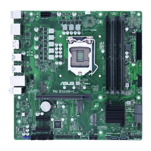 Asus PRO B560M-C/CSM, Corporate Stable Model, Intel B560, 1200, Micro ATX, 4 DDR4, HDMI, 2 DP, 2x M.2