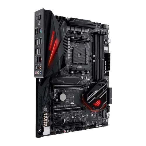 Asus ROG CROSSHAIR VII HERO, AMD X470, AM4, ATX, DDR4, SLI/XFire, RGB Lighting, M.2