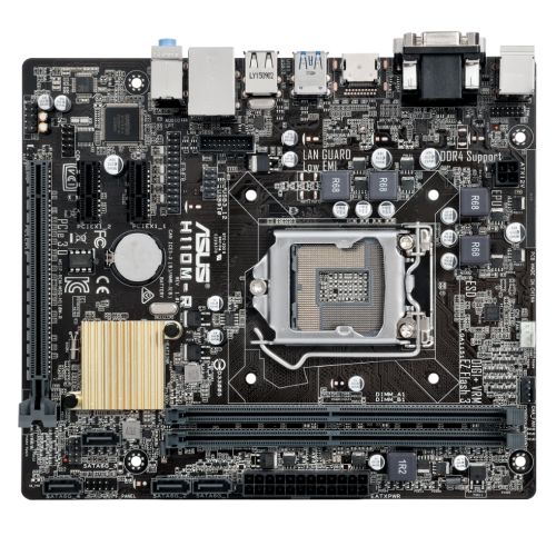 Asus H110M-R/C/SI, Intel H110, 1151, Micro ATX, DDR4, VGA, DVI, HDMI, OEM (SI Version)