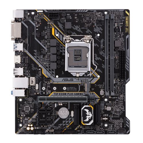 Asus TUF H310M-PLUS GAMING, Intel H310, 1151, Micro ATX, DDR4, DVI, HDMI, M.2, RGB Lighting