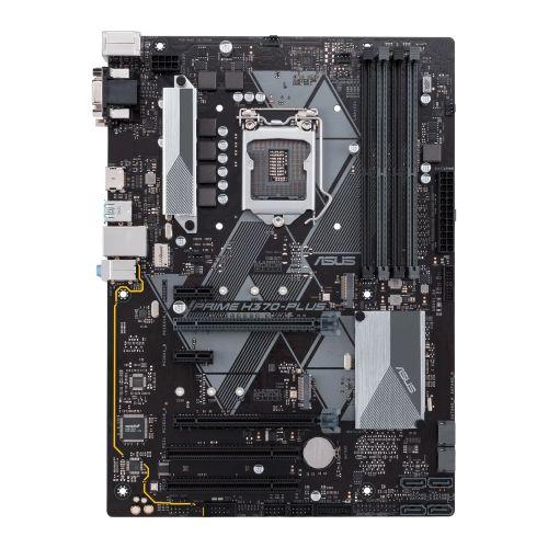 Asus PRIME H370-PLUS, Intel H370, 1151, ATX, DDR4, VGA, DVI, HDMI, XFire, Dual M.2, 2 PCI